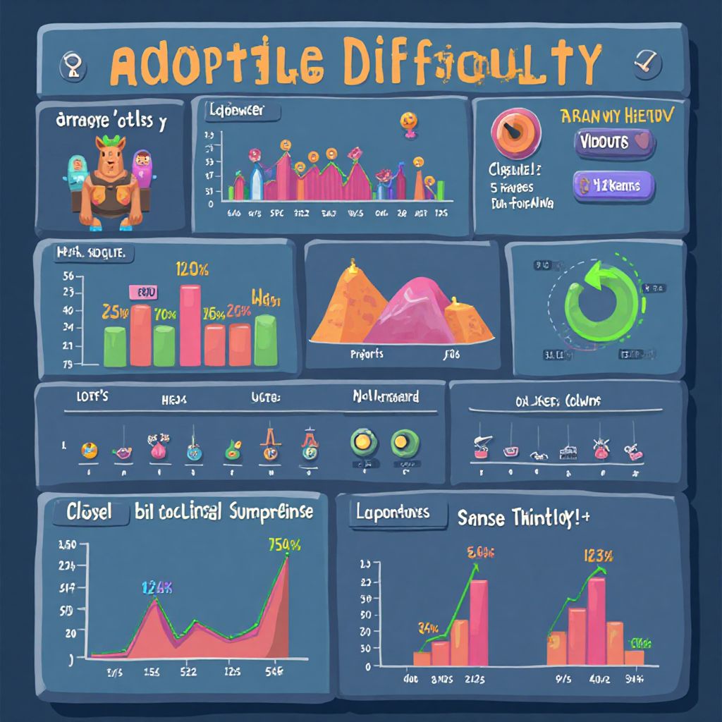 Adaptive difficulty system visualization
