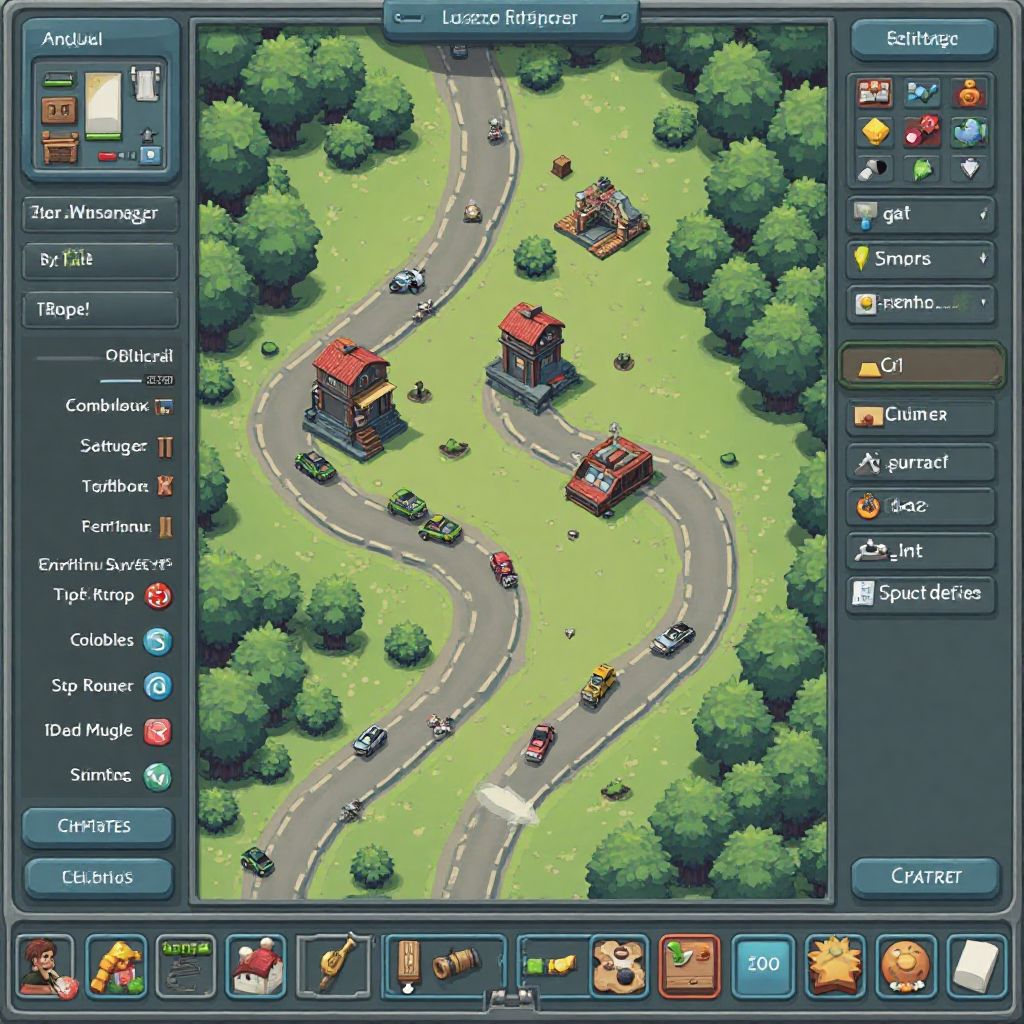In-game level editor interface